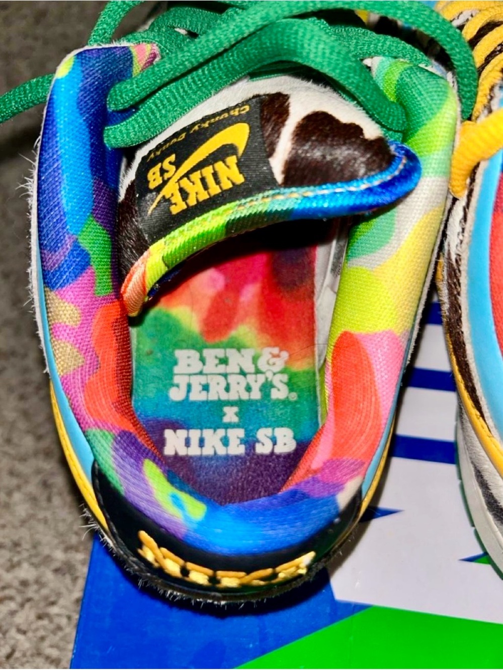 Nike SB × Ben and Jerry's ice cream multicoloured SB dunks sneakers - Picture 5 of 8